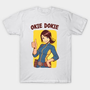 Okie Dokie - Thumbs Up - Vault Dweller - Post Apocalyptic T-Shirt